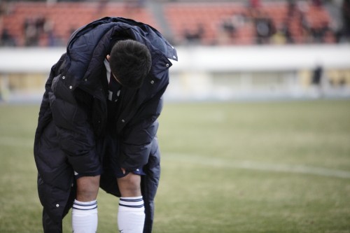 2012.12.31 第91回全国高校サッカー選手権1回戦　青森山田（青山） 1（4PK2）1 野洲（滋賀）