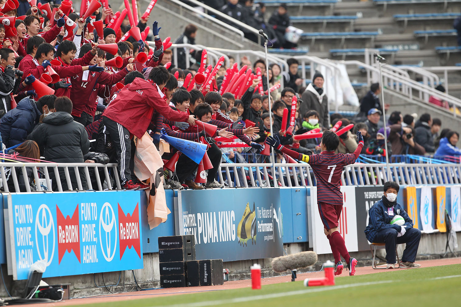 2013.1.5 第91回全国高校サッカー選手権準々決勝　帝京長岡（新潟） 1-2 京都橘（京都）