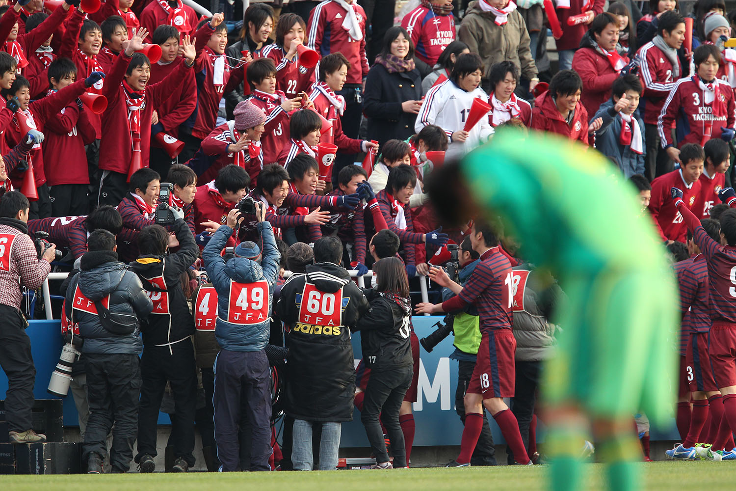 2013.1.5 第91回全国高校サッカー選手権準々決勝　帝京長岡（新潟） 1-2 京都橘（京都）