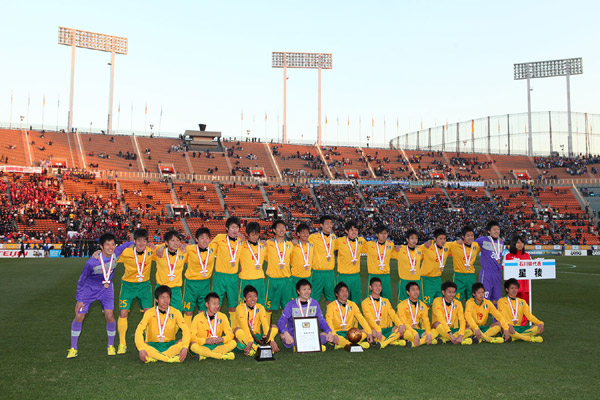 2013.1.12 第91回全国高校サッカー選手権大会三位表彰式