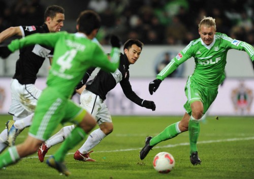 2013.1.19 ブンデスリーガ第18節 ヴォルフスブルク 2-0 シュトゥットガルト