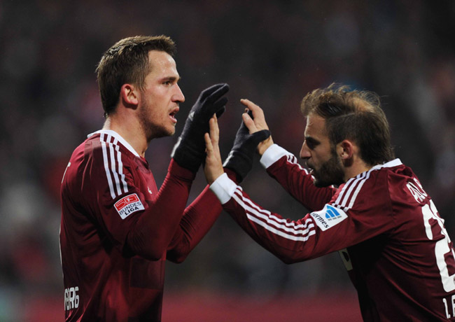 2013.1.20 ブンデスリーガ第18節 ニュルンベルク 1-1 ハンブルガーSV