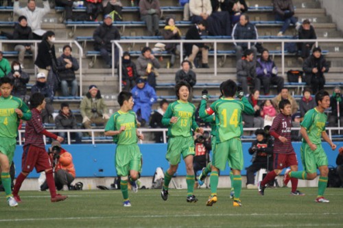 2013.1.5 第91回全国高校サッカー選手権準々決勝　帝京長岡（新潟） 1-2 京都橘（京都）
