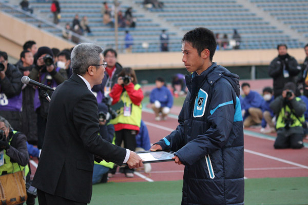 2013.1.12 第91回全国高校サッカー選手権大会三位表彰式