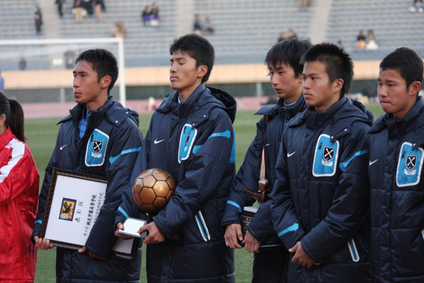 2013.1.12 第91回全国高校サッカー選手権大会三位表彰式