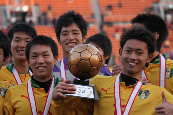 2013.1.12 第91回全国高校サッカー選手権大会三位表彰式