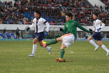 2012.12.31 第91回全国高校サッカー選手権1回戦　青森山田（青山） 1（4PK2）1 野洲（滋賀）