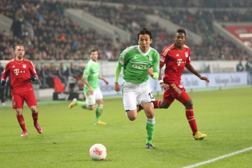 2013.2.15 ブンデスリーガ第22節 ヴォルフスブルク 0－2 バイエルン