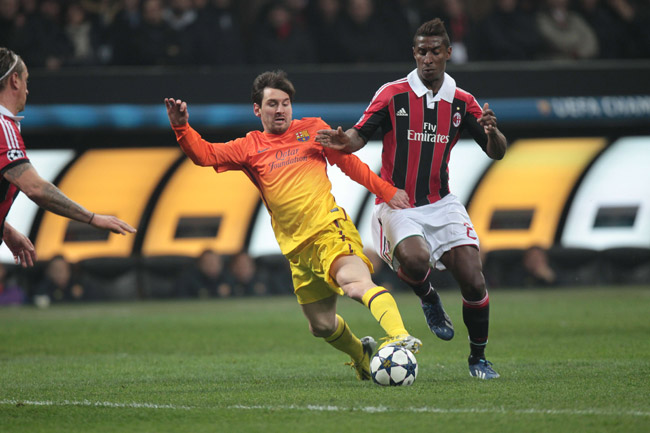 2013.2.20 チャンピオンズリーグ決勝トーナメント1回戦 1st leg ミラン 2－0 バルセロナ