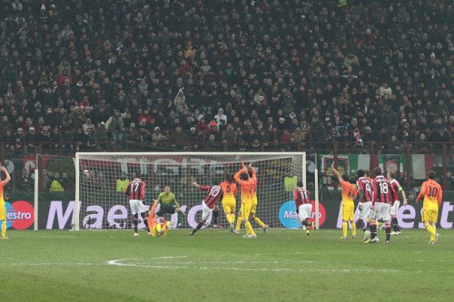 2013.2.20 チャンピオンズリーグ決勝トーナメント1回戦 1st leg ミラン 2－0 バルセロナ