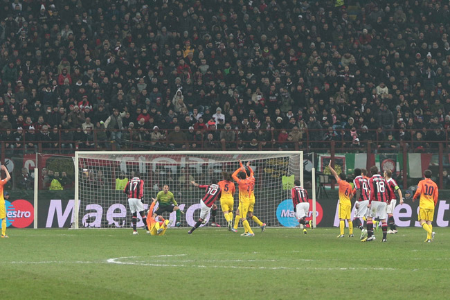 2013.2.20 チャンピオンズリーグ決勝トーナメント1回戦 1st leg ミラン 2－0 バルセロナ