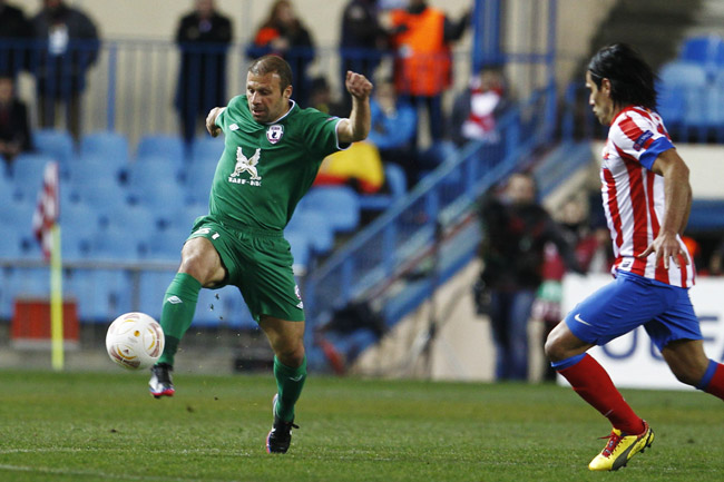 2013.2.14 ヨーロッパリーグ決勝トーナメント1回戦第1戦 アトレティコ・マドリード 0－2 ルビン