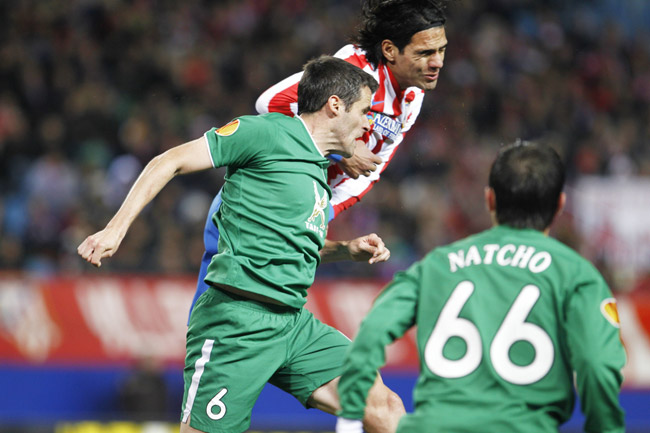 2013.2.14 ヨーロッパリーグ決勝トーナメント1回戦第1戦 アトレティコ・マドリード 0－2 ルビン