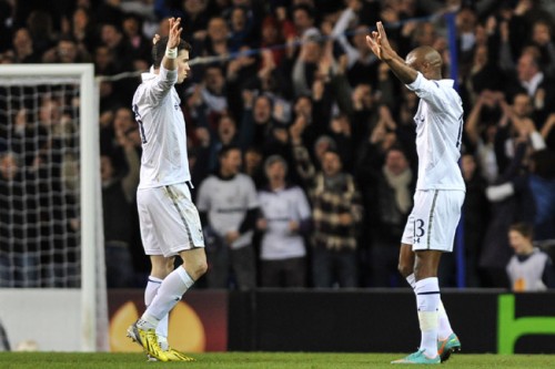 2013.2.14 ヨーロッパリーグ決勝トーナメント1回戦第1戦 トッテナム 2－1 リヨン