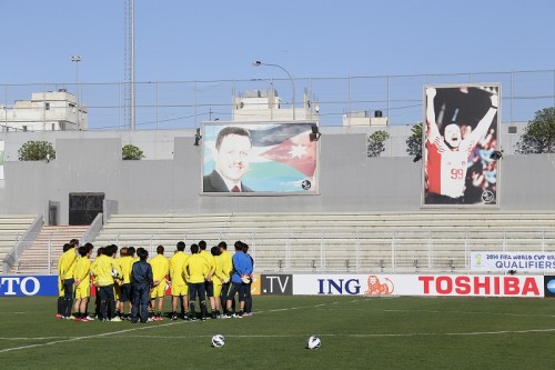 2013.3.25 日本代表、ヨルダン戦前日練習