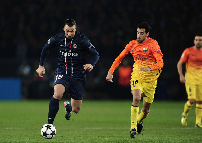 2013.4.2 チャンピオンズリーグ準々決勝1st leg パリSG 2－2 バルセロナ