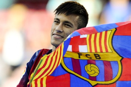 Neymar Is Unveiled At Camp Nou As New Barcelona Signing