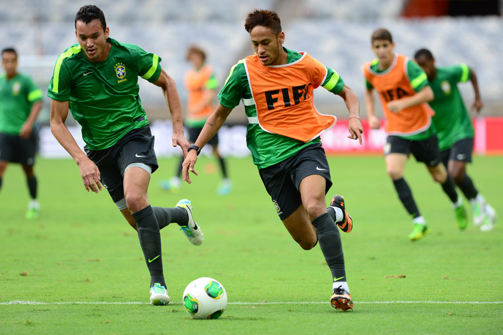 2013.6.26 コンフェデ杯準決勝 ブラジルの前日練習