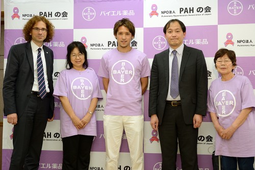 2013.7.6 バイエル薬品「6Minutes Run for CTEPH」イベント／細貝萌