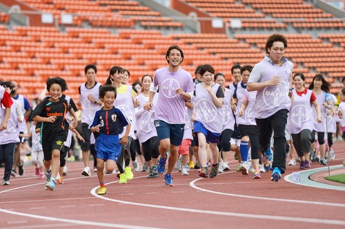 2013.7.6 バイエル薬品「6Minutes Run for CTEPH」イベント／細貝萌