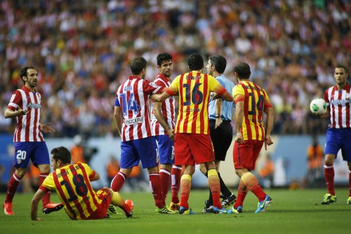 2013.8.21 コパ・デル・レイ第1戦 アトレティコ・マドリード 1－1 バルセロナ