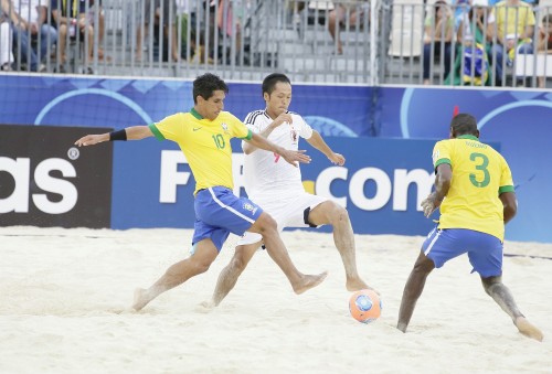 2013.9.25 ビーチサッカー準々決勝 日本 3－4 ブラジル