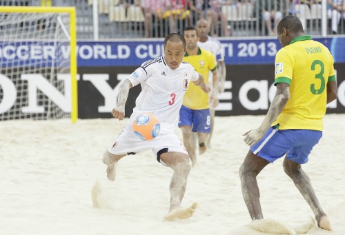 2013.9.25 ビーチサッカー準々決勝 日本 3－4 ブラジル