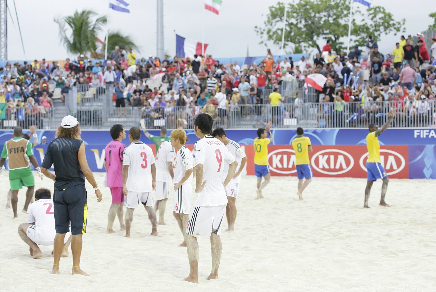2013.9.25 ビーチサッカー準々決勝 日本 3－4 ブラジル