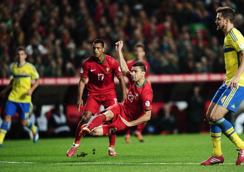  2013.11.16 ブラジル・ワールドカップ欧州予選　プレーオフ第1戦　ポルトガル 1-0　スウェーデン