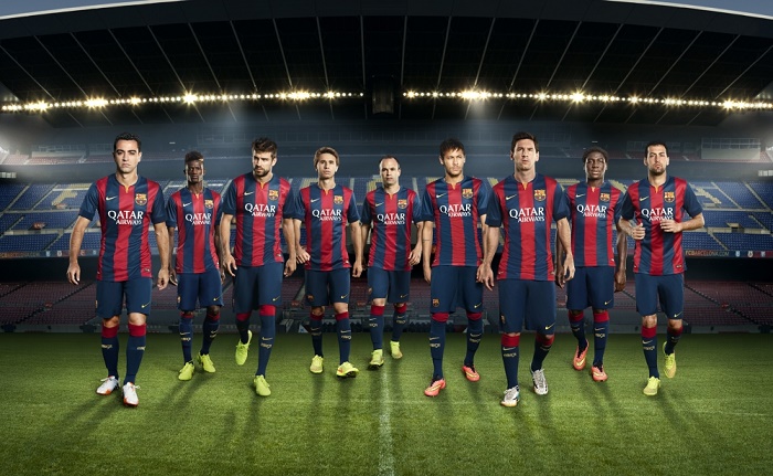 バルセロナ 14 15シーズンの新ユニフォームを発表 サッカーキング