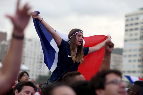 World Cup Fans Gather To Watch Matches In Rio