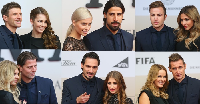 ドイツ代表の映画試写会に W杯で話題の美女妻 美彼女が再び集結 サッカーキング