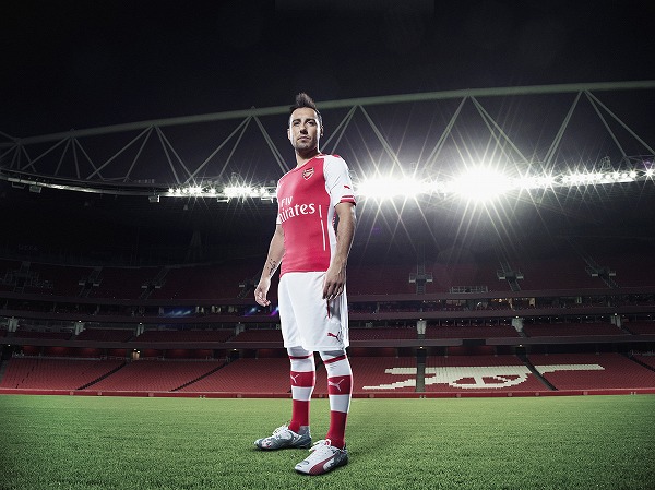 Santi Cazorla wears PUMA's new evoSPEED 1.3_Q2_05