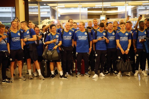 Leicester City Arrive in Bangkok for the Post-Season Tour