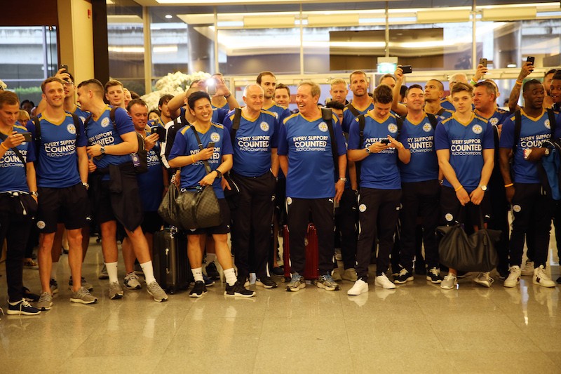 Leicester City Arrive in Bangkok for the Post-Season Tour