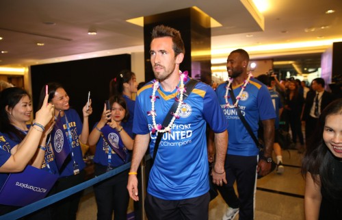 Leicester City Arrive in Bangkok for the Post-Season Tour