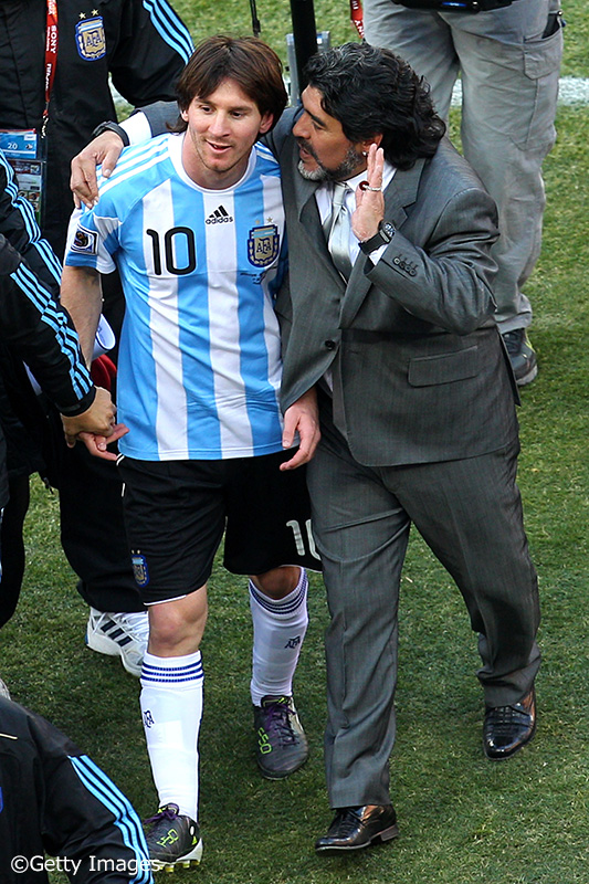 アルゼンチンアルゼンチン代表　2010南アフリカW杯　アグエロ　ユニフォーム
