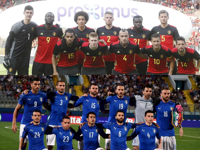 ベルギーとイタリアがユーロ初戦で激突…アザールやブッフォンら先発