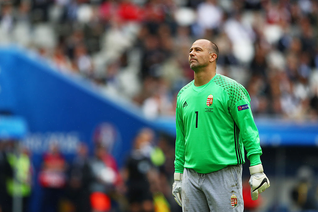 ハンガリーGKキラーイ、ユーロ最年長出場記録を更新…初の40代プレーヤーに