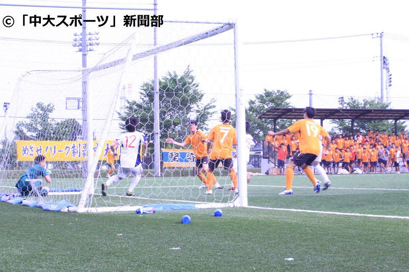 中央大、翁長聖と縣翔平の得点で東洋大に逆転勝利…首位で前期リーグを折り返す