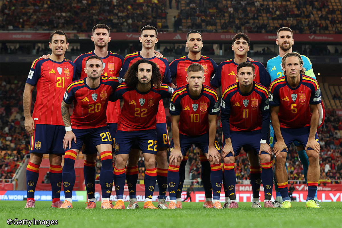 スペイン代表集合写真