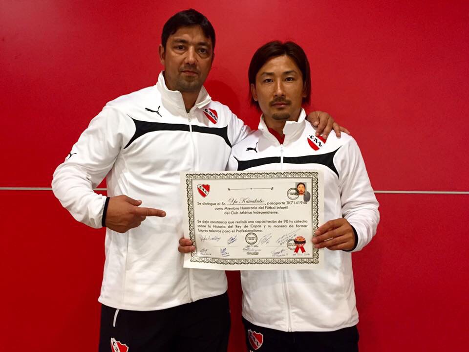 日本人の川久保氏がインデペンディエンテの名誉スタッフに就任