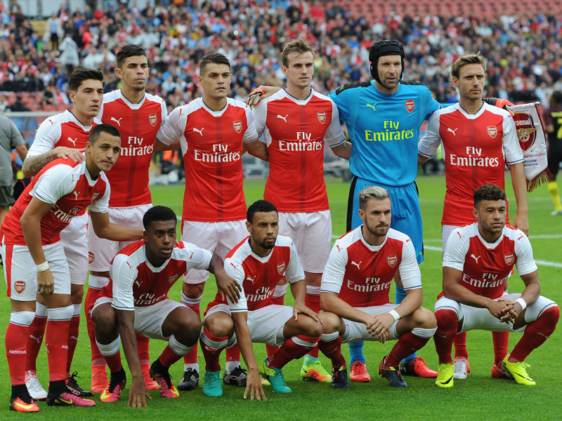 アーセナルの先発メンバー　[写真]＝Arsenal FC via Getty Images