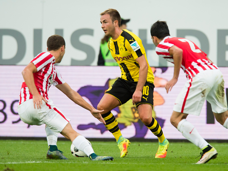 ドルトムント復帰後初先発となったゲッツェ　[写真]＝Borussia Dortmund/Getty Images