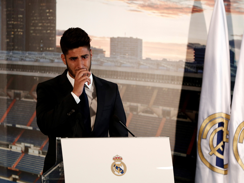 スピーチの途中、アセンシオは涙を見せた　[写真]＝Anadolu Agency/Getty Images