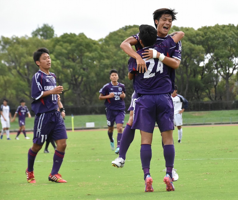 関西大、竹下と塩谷の2戦連続弾で後期リーグ2連勝　インカレ出場圏内の4位に