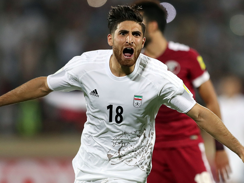 イランの2点目を挙げたアリレザ・ジャハンバクシュ　[写真]＝Getty Images