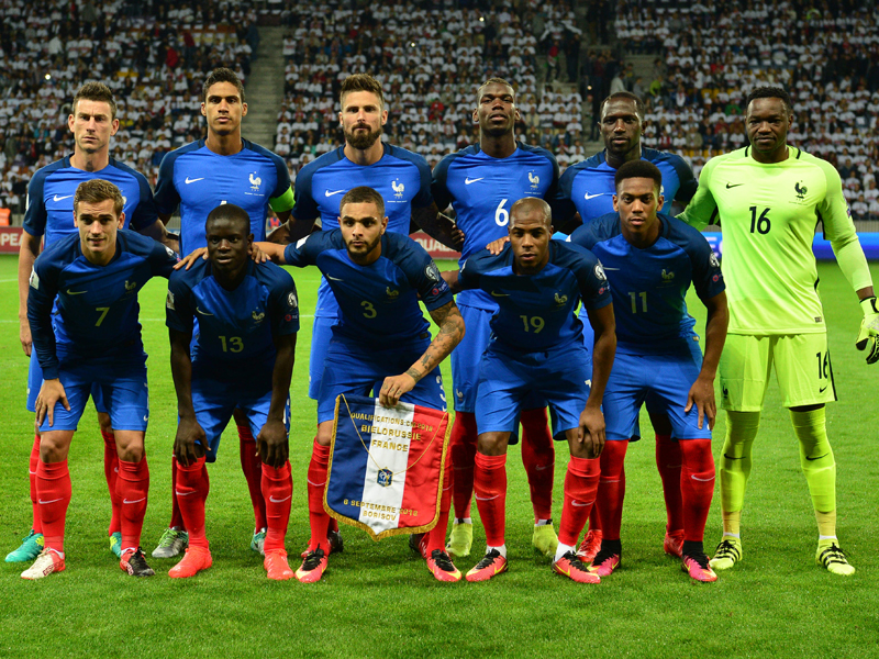 フランスの先発メンバー　[写真]＝Icon Sport via Getty Images