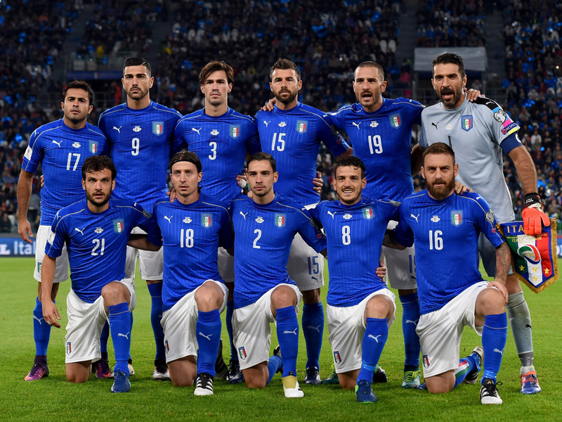 イタリア代表の先発メンバー　[写真]＝Getty Images