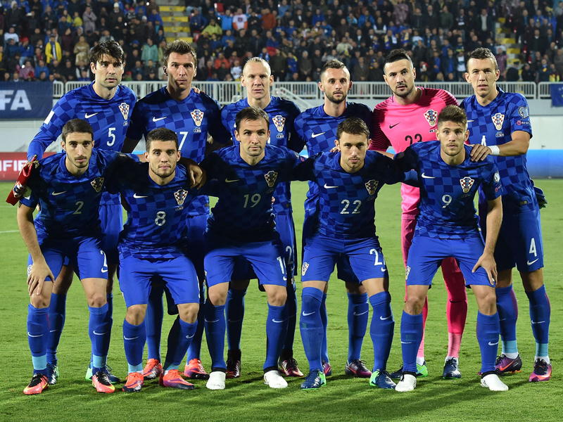 クロアチア代表の先発メンバー　[写真]＝UEFA via Getty Images